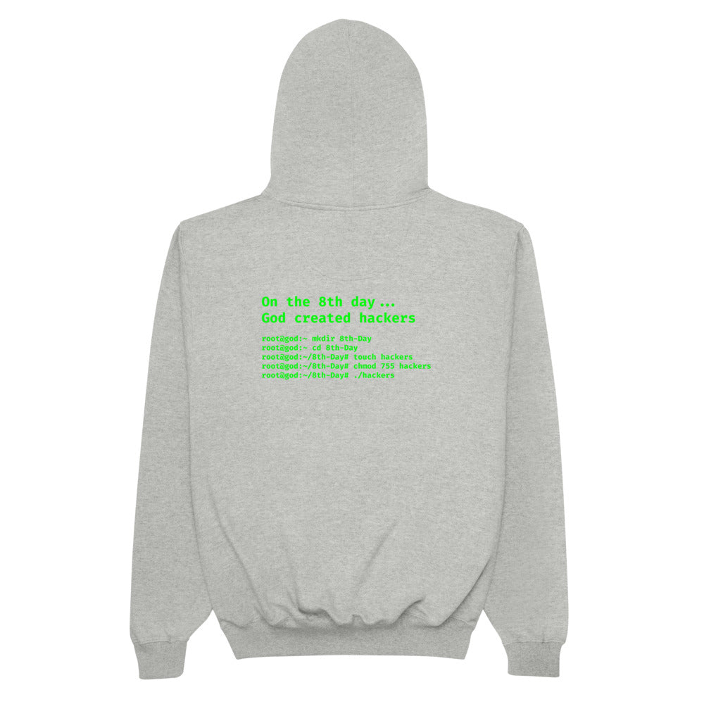 On the 8th day God created hackers - Champion Hoodie