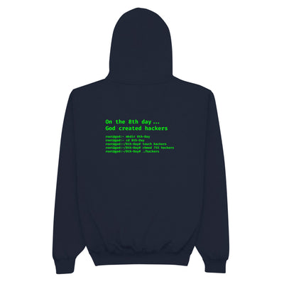 On the 8th day God created hackers - Champion Hoodie