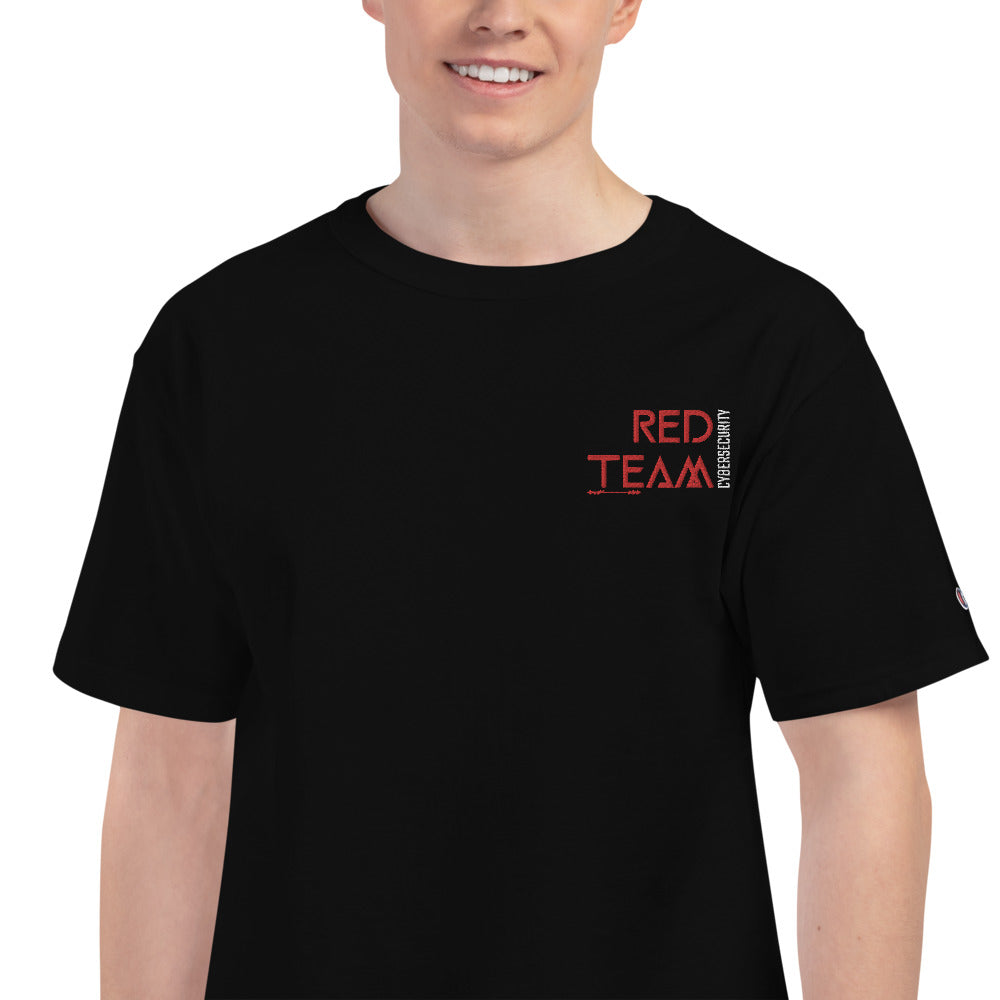 Cyber Security Red Team v4 - Men's Champion T-Shirt Embroidered