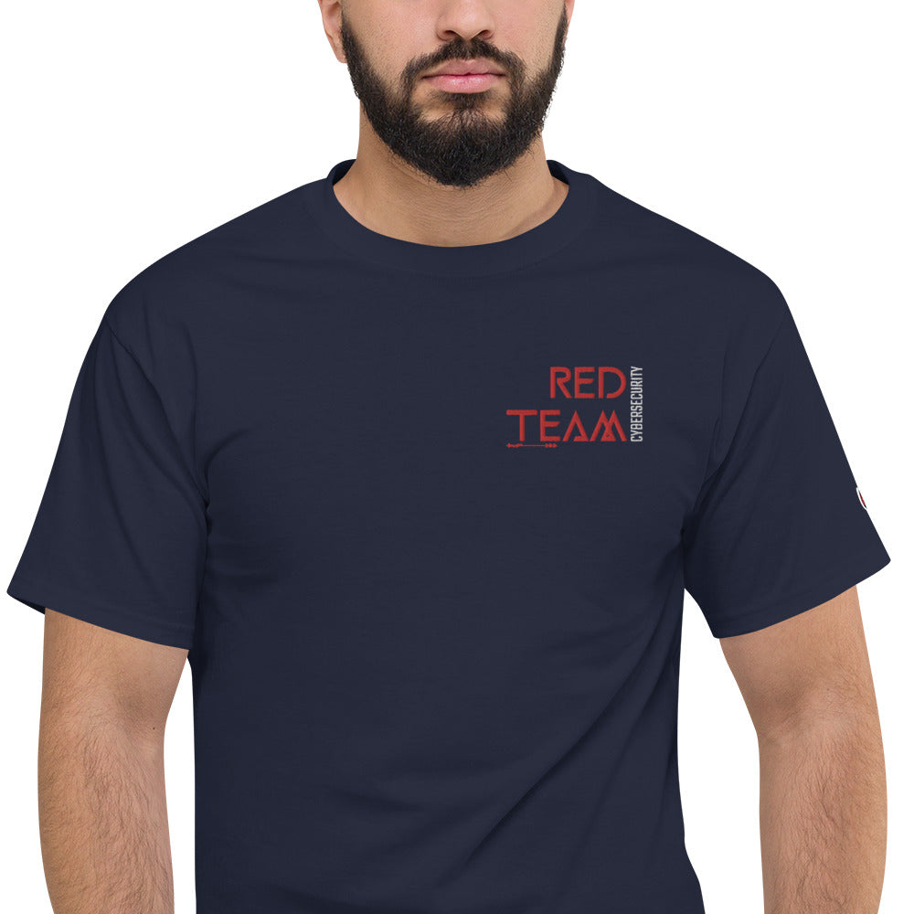 Cyber Security Red Team v4 - Men's Champion T-Shirt Embroidered