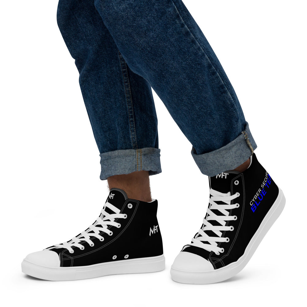 Cyber Security Blue team V4 - Men’s high top canvas shoes