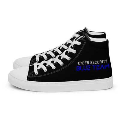 Cybersecurity Blue Team v4 - Men’s high top canvas shoes