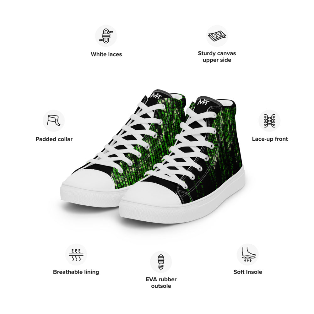 The source code - Men’s high top canvas shoes