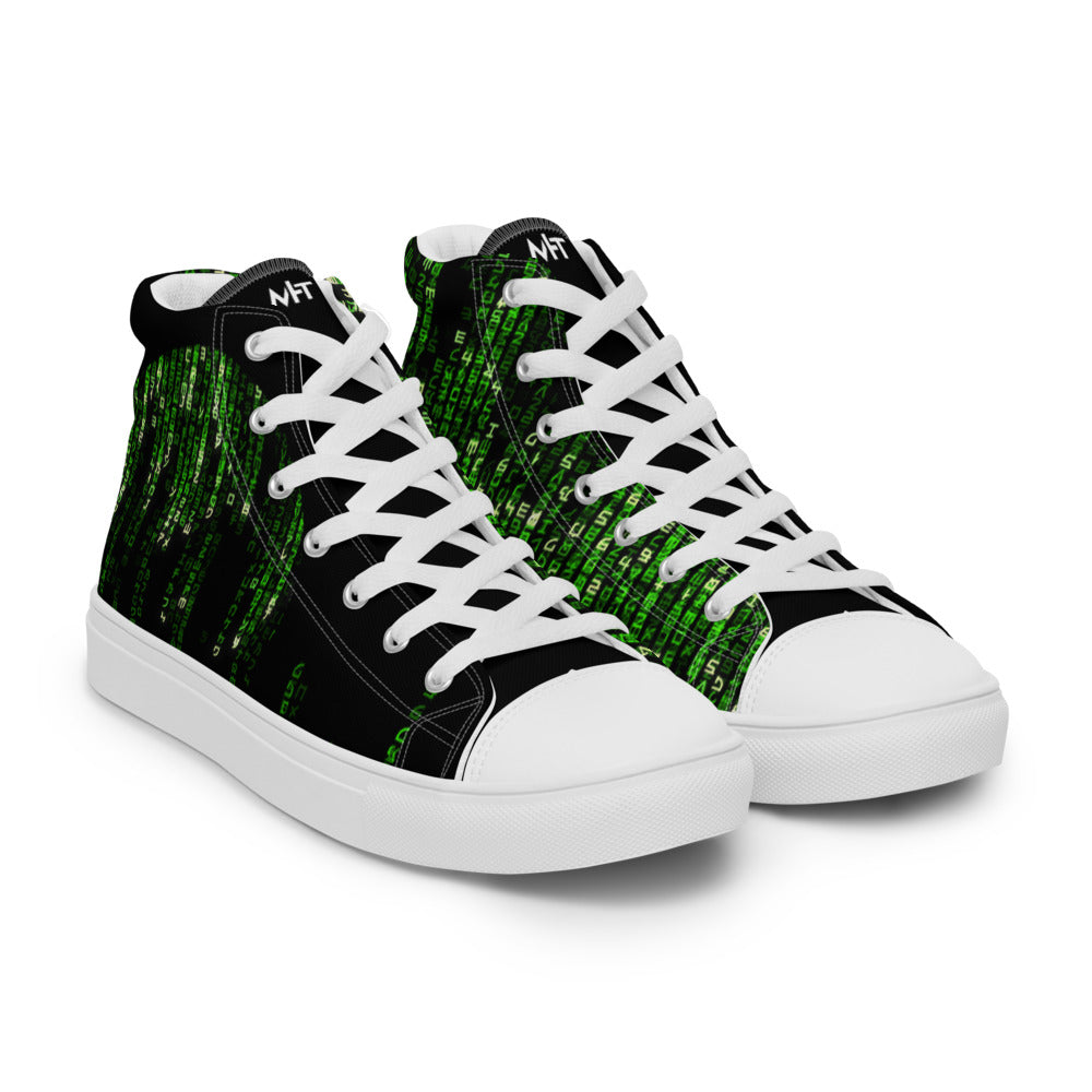 The source code - Men’s high top canvas shoes