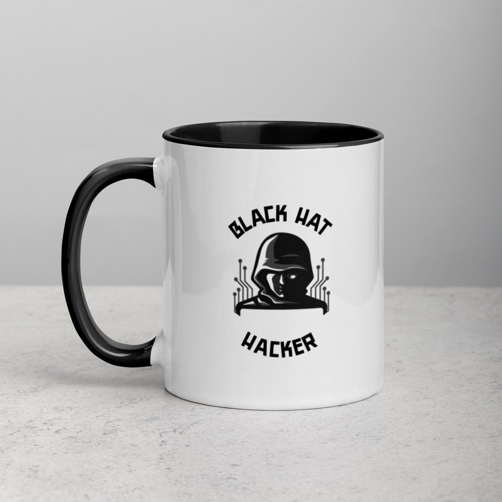 Black Hat Hacker - Mug with Color Inside