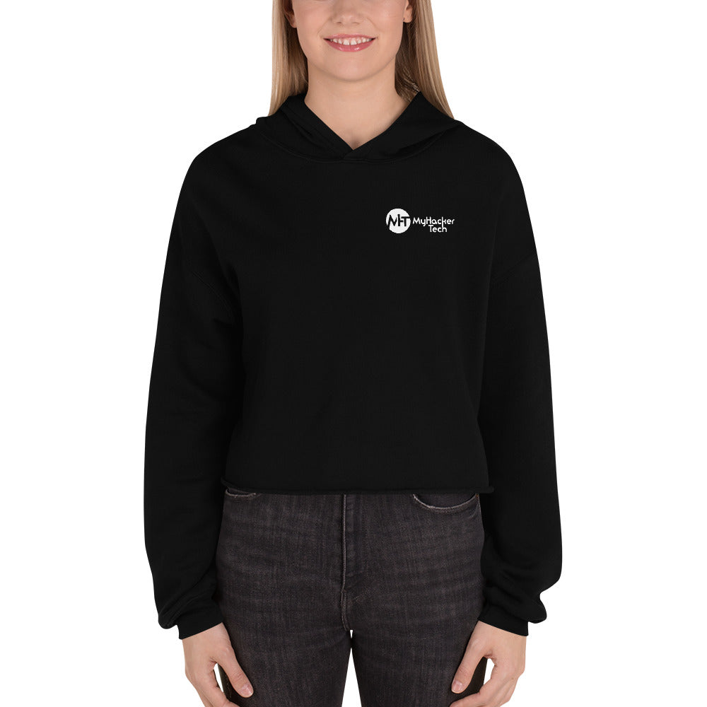 MyHackerTech Classic - Crop Hoodie (with back design)