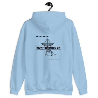 Monitor mode ON - Unisex Hoodie (black text)