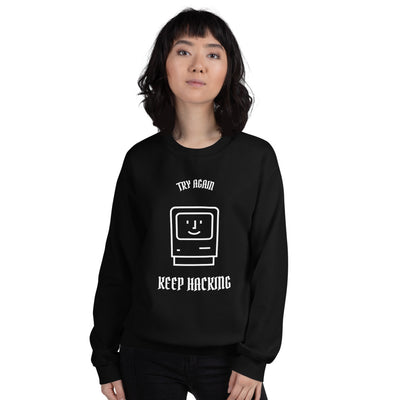 Keep hacking - Sweatshirt (white text)