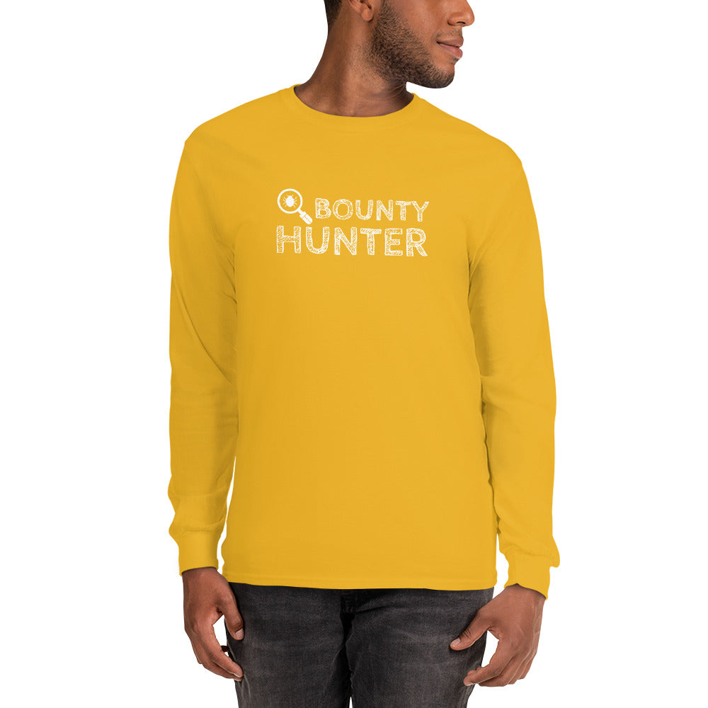 Bug bounty hunter - Long Sleeve T-Shirt (white text)