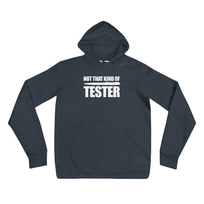 Not that kind of pen tester - Unisex hoodie (white text)