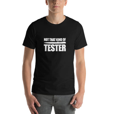 Not that kind of pen tester - Short-Sleeve Unisex T-Shirt (white text)