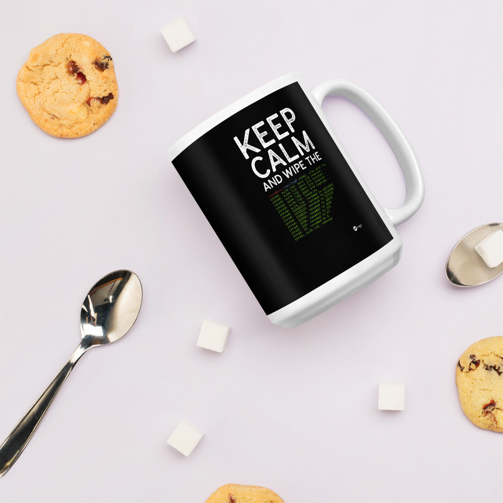 Keep Calm and wipe the logs - Mug