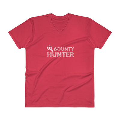 Bug bounty hunter - V-Neck T-Shirt (white text)