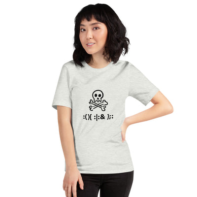 Bash Fork Bomb Linux - Short-Sleeve Unisex T-Shirt (black text)