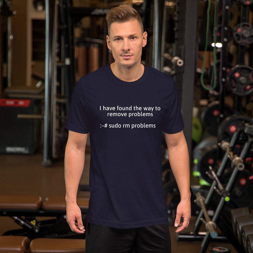 I have found the way to remove problems - Short-Sleeve Unisex T-Shirt (White text)