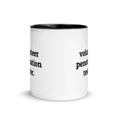 Volunteer penetration tester - Mug with Color Inside