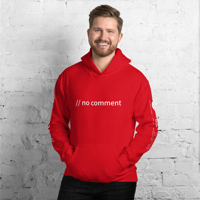 // no comment - Unisex Hoodie ( with sleeve and front designs )