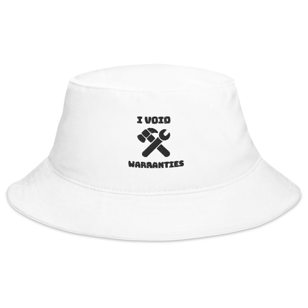 I void warranties- Bucket Hat (black text)
