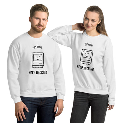 Keep hacking - Sweatshirt (black text)