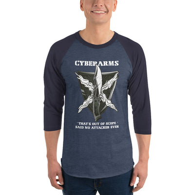 CyberArms - 3/4 sleeve raglan shirt