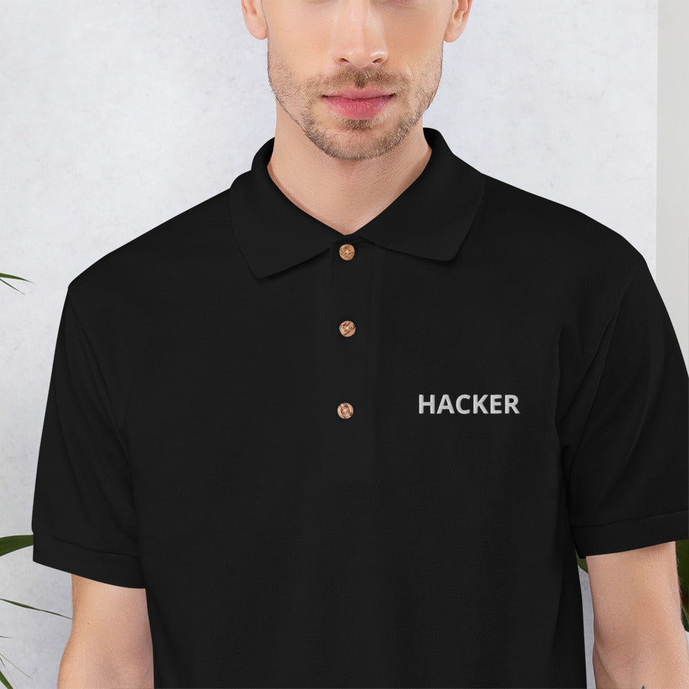 Hacker - Embroidered Polo Shirt