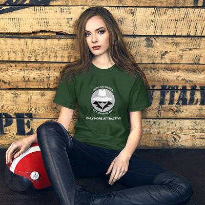 Like other hackers only more attractive - Short-Sleeve Unisex T-Shirt (white text)