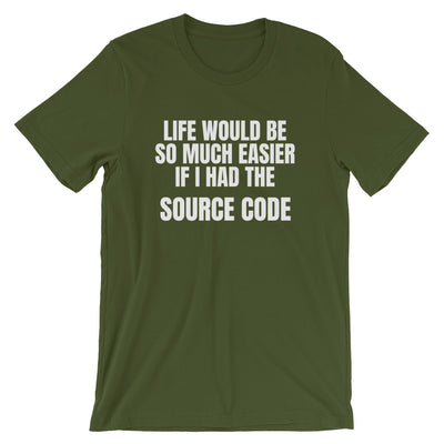 Source code - Short-Sleeve Unisex T-Shirt (white text)