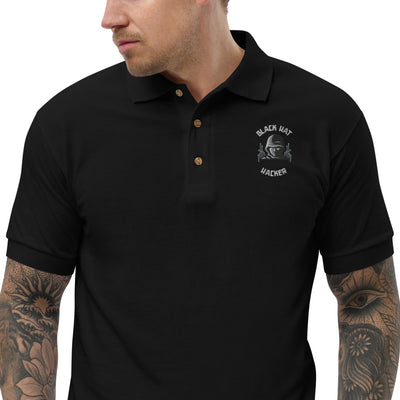 Black Hat Hacker - Embroidered Polo Shirt