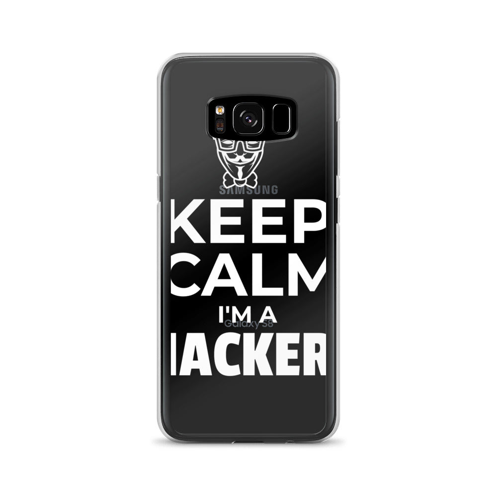 Keep Calm I'm a hacker!  - Samsung Case (white text)