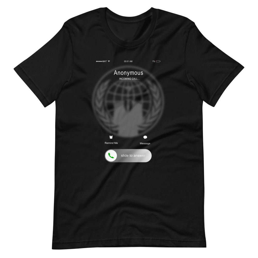 Anonymous incoming call - Short-Sleeve Unisex T-Shirt