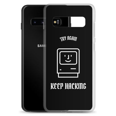 Keep hacking - Samsung Case (white text)