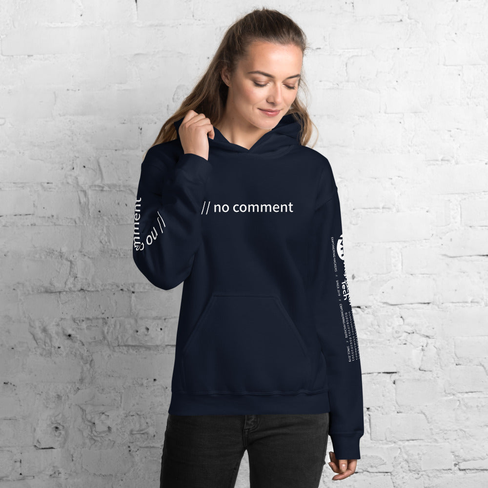 // no comment - Unisex Hoodie ( with sleeve and front designs )