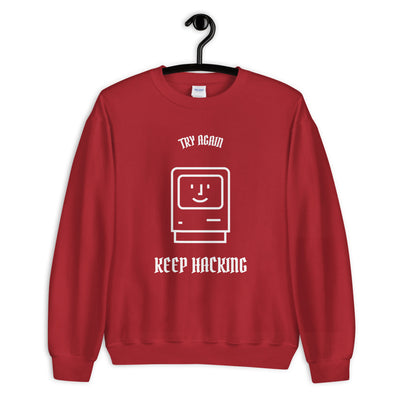 Keep hacking - Sweatshirt (white text)