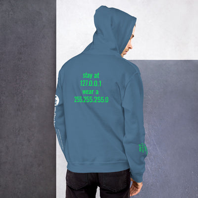 stay at at home, wear a mask - Unisex Hoodie (with all sides design )