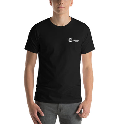 stay at at home, wear a mask - Short-Sleeve Unisex T-Shirt (with back design)