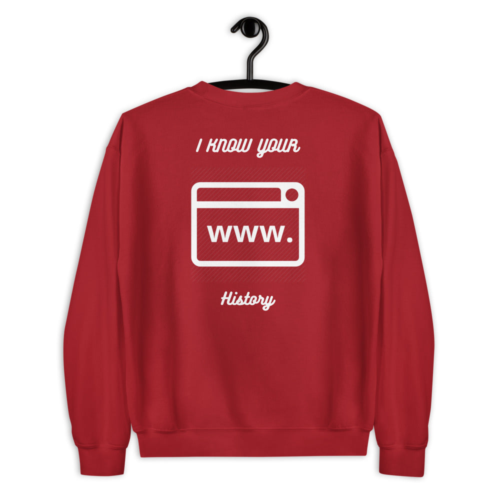 I know your browsing history - Unisex Sweatshirt