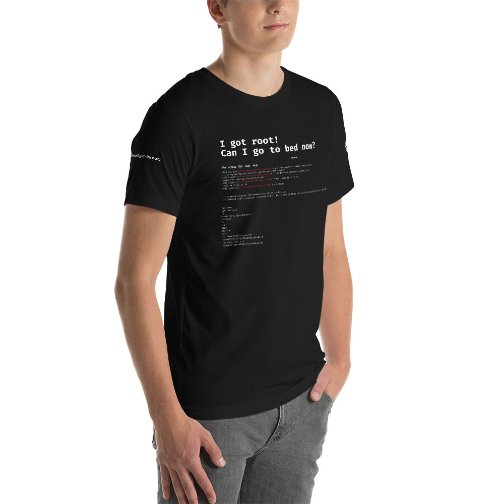 I got root! Can I go to bed now? - Short-Sleeve Unisex T-Shirt