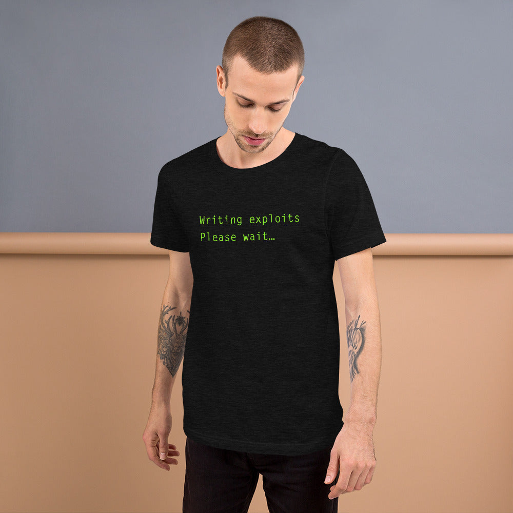 Writing exploits Please wait… - Short-Sleeve Unisex T-Shirt