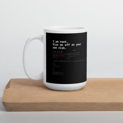 I am root. Piss me off at your own risk - Mug