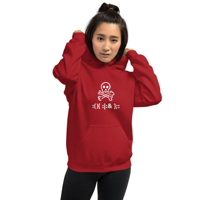 Bash Fork Bomb Linux - Unisex Hoodie (white text)
