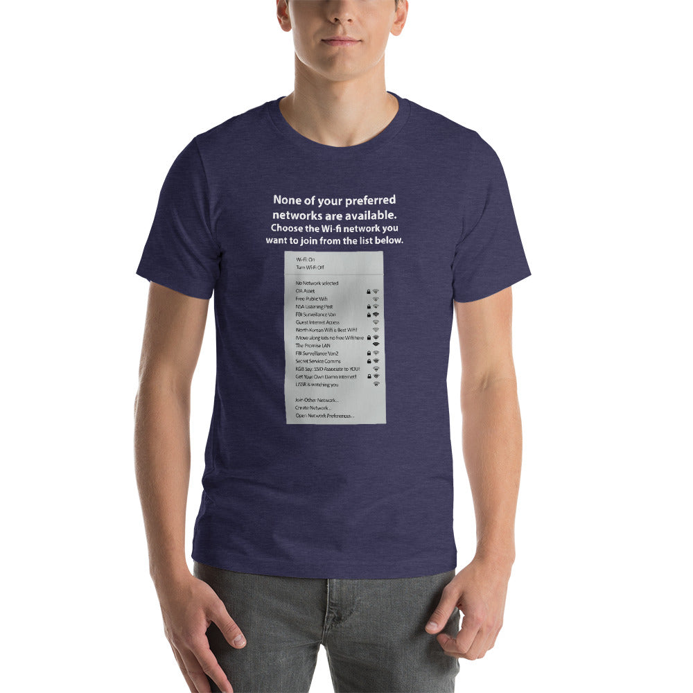None of your preferred networks are available - Short-Sleeve Unisex T-Shirt