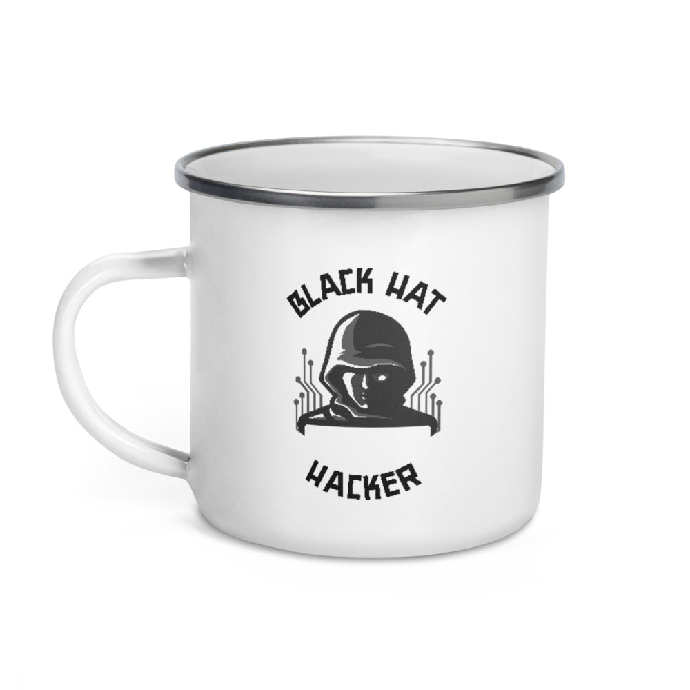 Black Hat Hacker - Enamel Mug