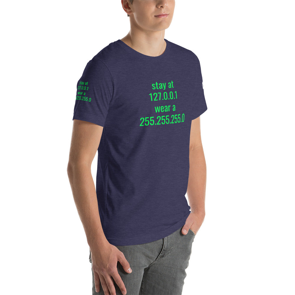 stay at at home, wear a mask - Short-Sleeve Unisex T-Shirt (with all sides designs)