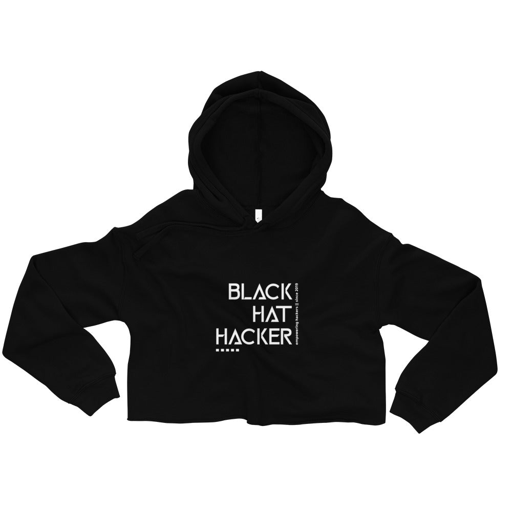 Black Hat Hacker v1 - Crop Hoodie