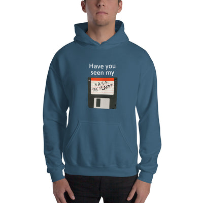 Have you seen my floppy disk  - Hooded Sweatshirt (white text)