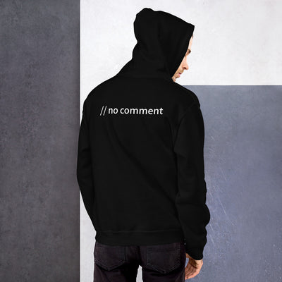 // no comment - Unisex Hoodie (with back design)