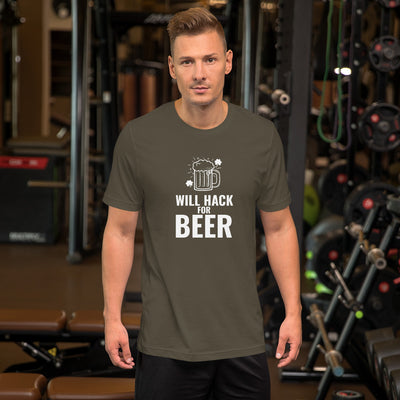 Will hack for beer - Short-Sleeve Unisex T-Shirt