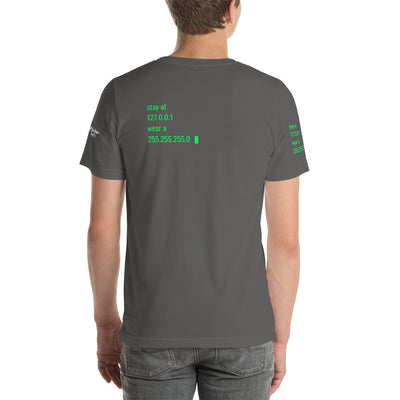 stay at at home, wear a mask - Short-Sleeve Unisex T-Shirt (all sides design)