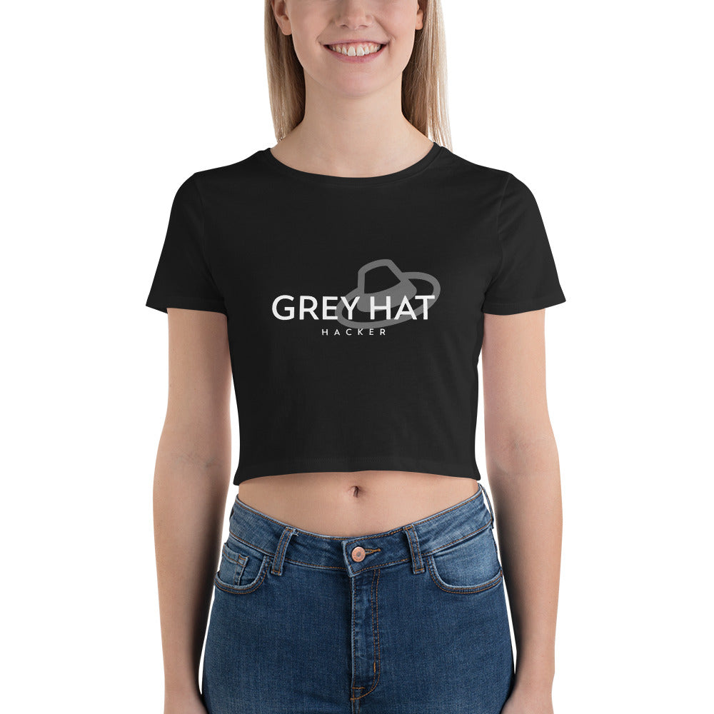 Grey Hat Hacker - Women’s Crop Tee