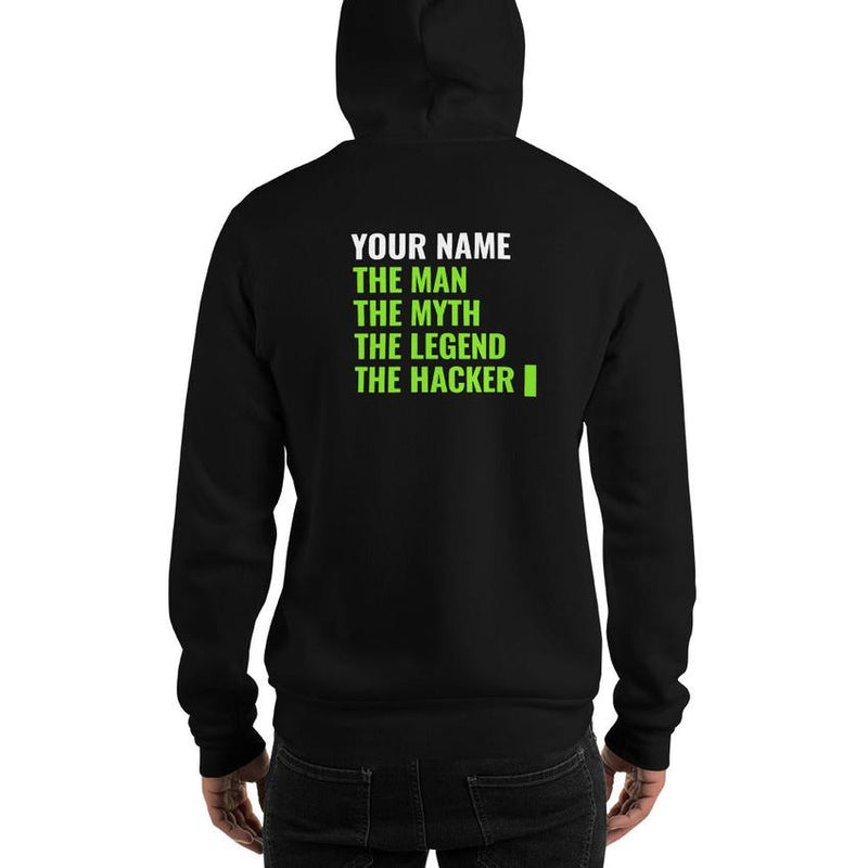 THE LEGEND THE HACKER - Unisex Hoodie (green text) Regular price $75.00 Sale price $59.00